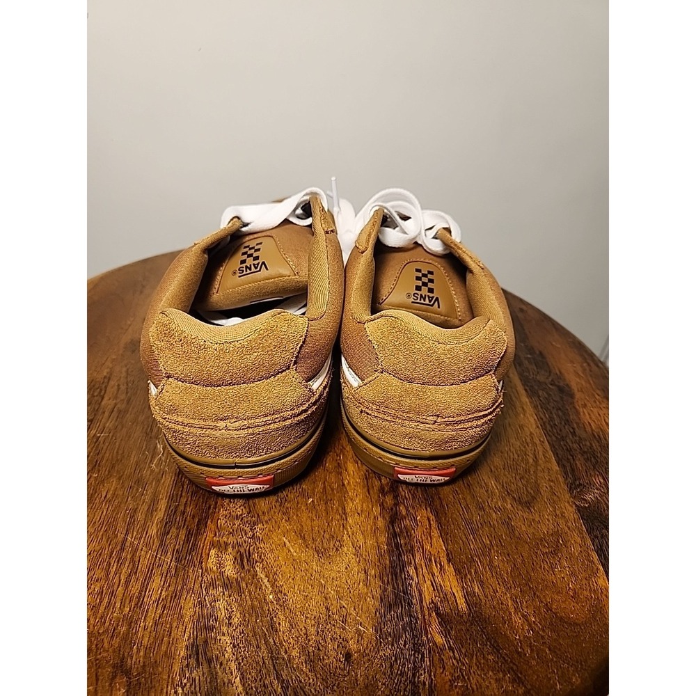 Men's 11.5- VANS Caldrone Casual Suede/Canvas Sneaker - Chipmunk Gum Sole - Picture 5 of 6